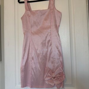 Elegant Pink Mini Dress